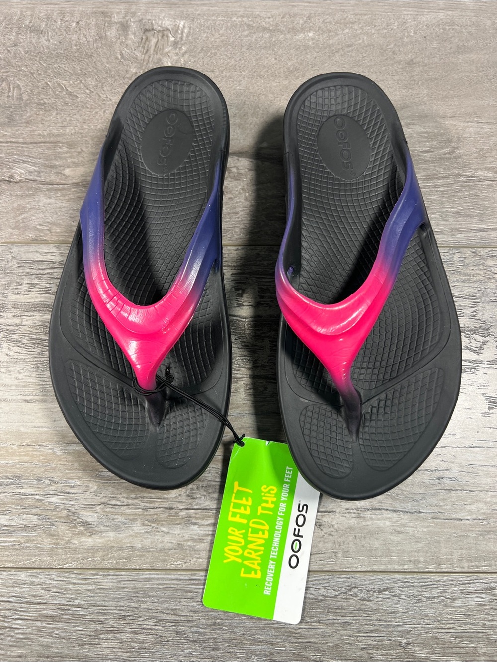 Oofos OOlala Sandals Shoes Womens 7 Recovery Flip Flops Thong Washable Comfor